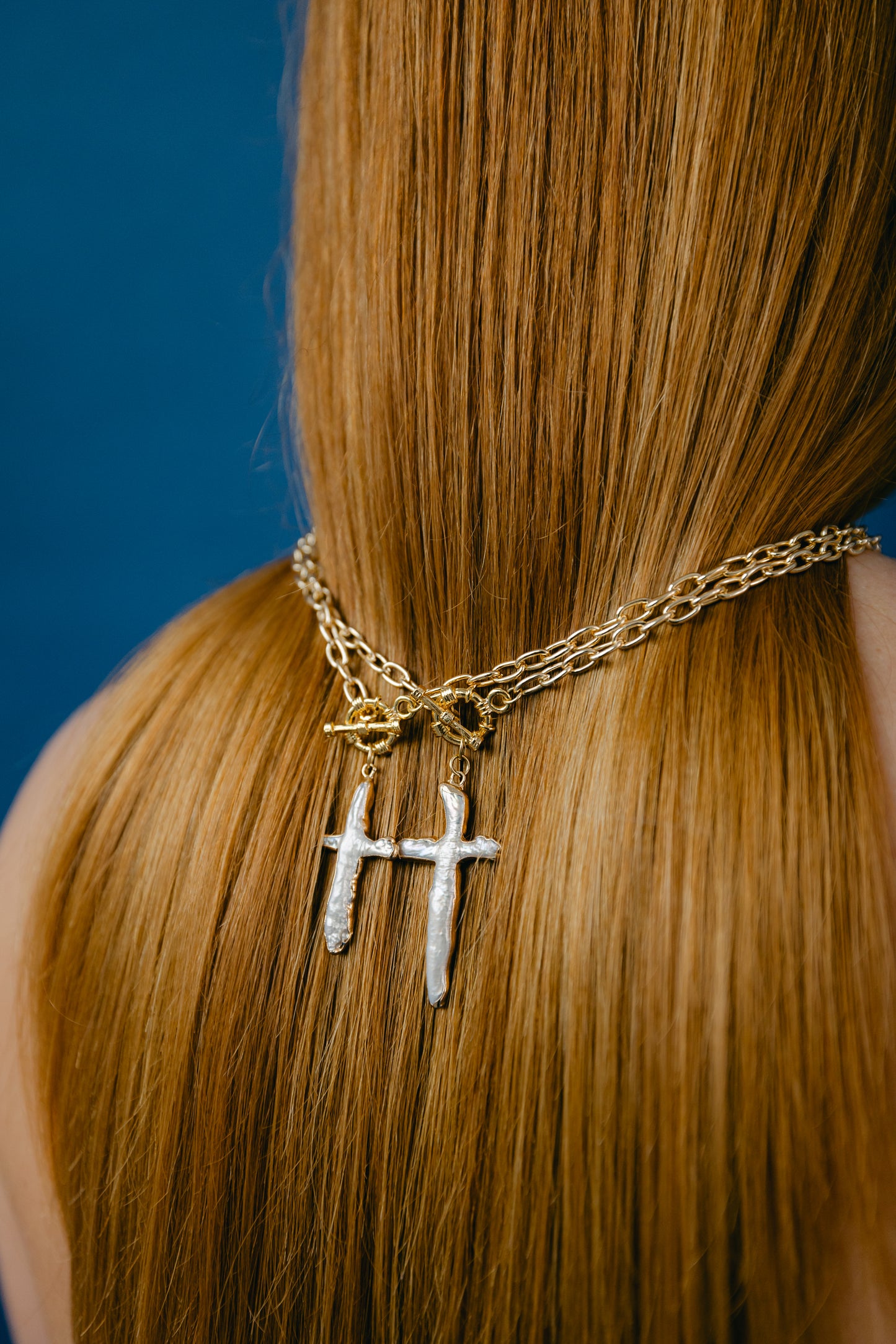 Pearl Crucifix Necklace