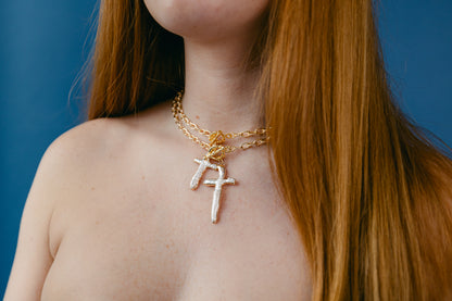 Pearl Crucifix Necklace